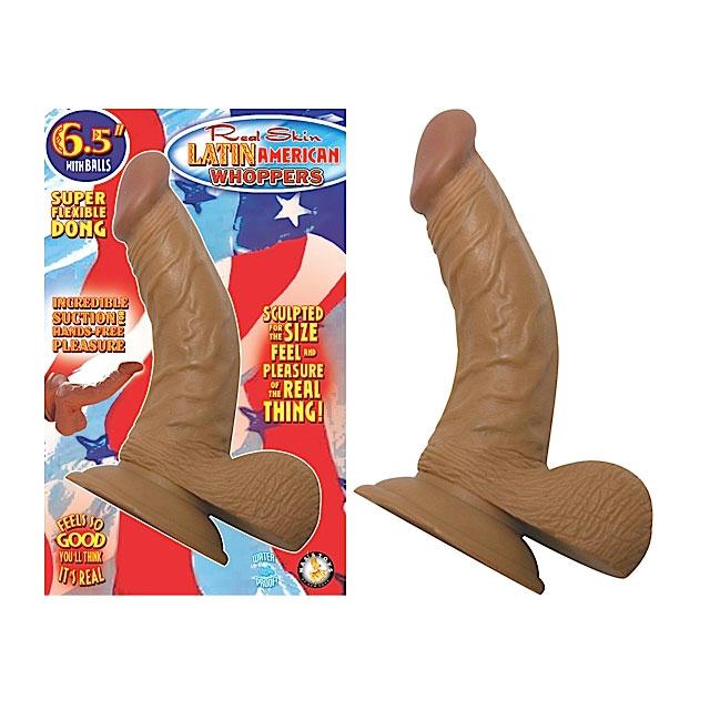 Latin American Whoppers 6.5in. Curved Dong with Balls
