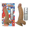 Latin American Whoppers 7in. Curved Vibrating Dong With Balls