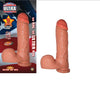 All American Ultra Whopper 9 Inch Straight Dong With Balls & Suction Cup (White)