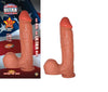 All American Ultra Whopper 10 Inch Straight Dong With Balls & Suction Cup (White)