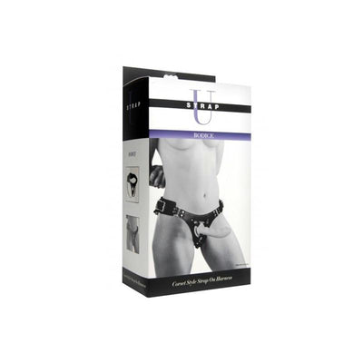 Strap U Bodice Corset Style Harness System (Black)