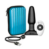 b-Vibe Rimming Silicone Vibrating Remote Controlled Multispeed Waterproof Anal Play Plug With Travel Case & USB Charger (Black)