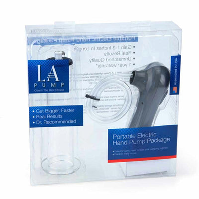 LA Pump Portable Electric Hand Pump Package 2 x 9in, packaged