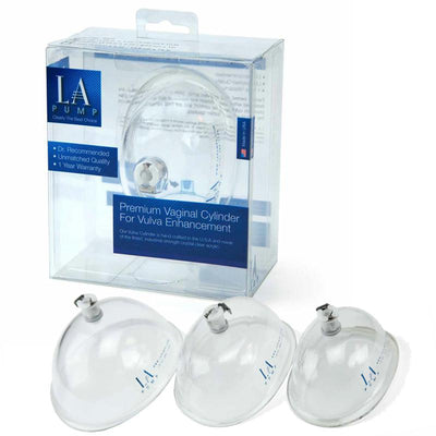 LA Pump Premium Vaginal Cylinder, Medium, packaged