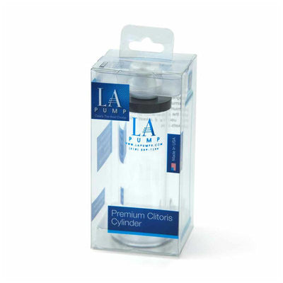 LA Pump Premium Clitoris Cylinder, 0.75in, packaged