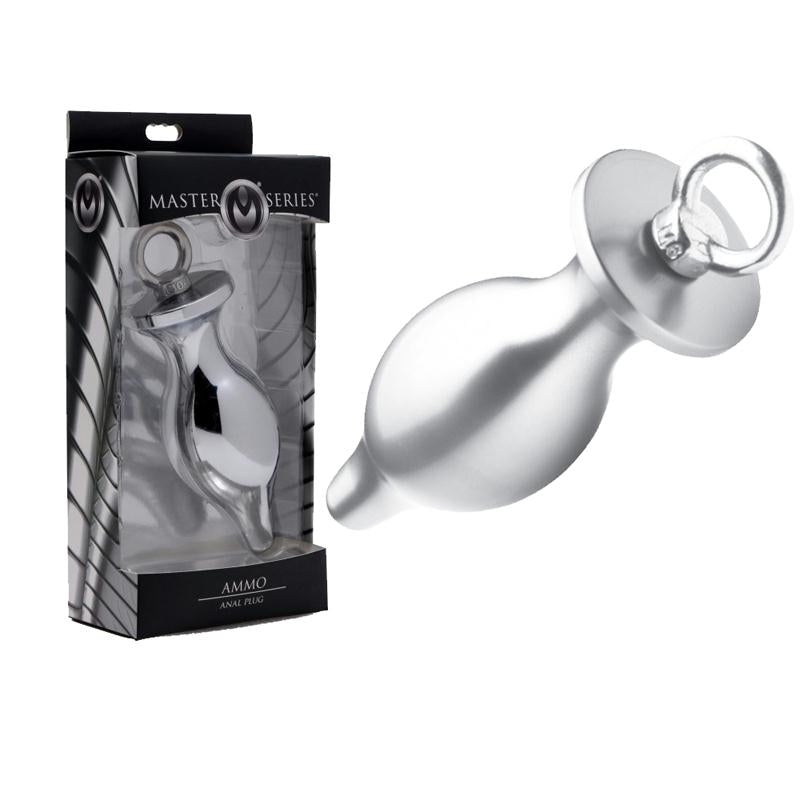 Masters 4in. Ammo Anal Plug (Silver)