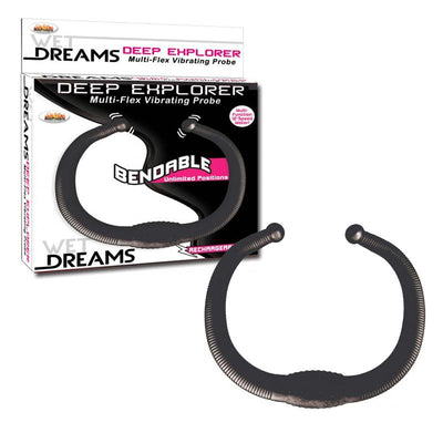 Wet Dreams Deep Explorer Muliti-Flex Probe 12 Frequencies Black