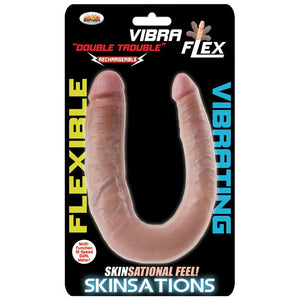 Skinsations Double Trouble Vibraflex -13.6In Dildo 12 Functions