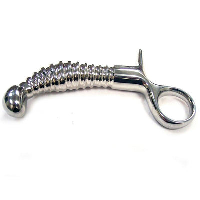 Rouge Ribbed Anal Plug