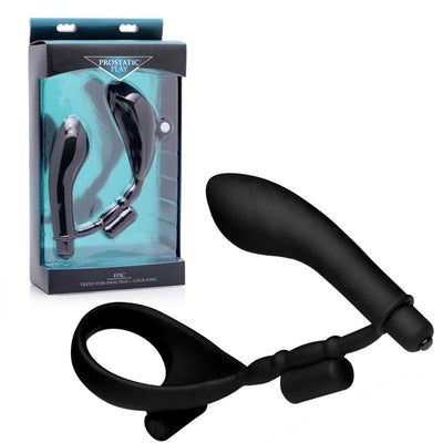 Masters Prostatic Epic Triple Stim Anal Plug + Cock Ring