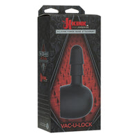 Kink Silicone Wand Attachment Vac-U-Lock Black