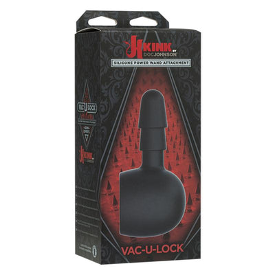 Kink Silicone Wand Attachment Vac-U-Lock Black