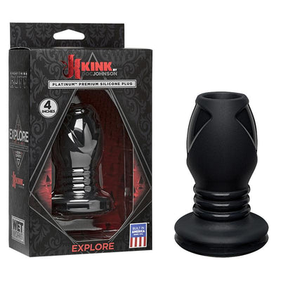 Kink Wet Works Explore Silicone Anal Plug Standard Black