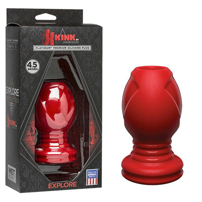 Kink Wet Works Explore Silicone Anal Plug XL Red
