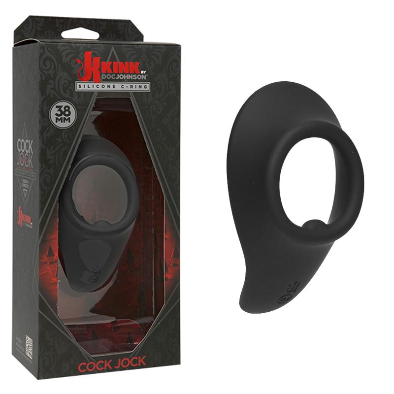 Kink Cock Jock Silicone C-Ring 38 mm Black