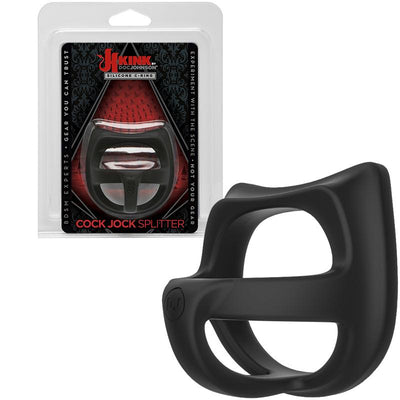 Kink Cock Jock Silicone Splitter Black