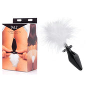 Tailz Fluffer Bunny Tail Glass Anal Plug