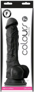 Colours Pleasures 7in Dildo Black