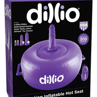 Dillio Purple Vibrating Inflatable Hot Seat