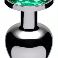 Masters Lucent Jewel Accented Anal Plug Emerald
