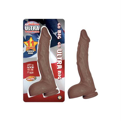 All American Ultra Whoppers 11In Curved Dong Brown