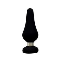 Figo Tear Drop Anal Plug Large Silicone Black