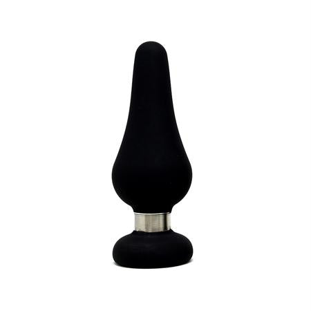 Figo Tear Drop Anal Plug Large Silicone Black