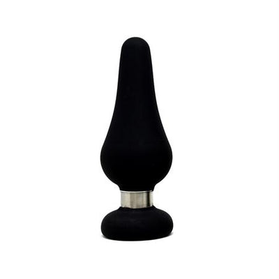 Figo Tear Drop Anal Plug Large Silicone Black