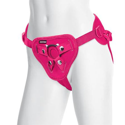 Vac-U-Lock - Supreme Harness with Plug Pink