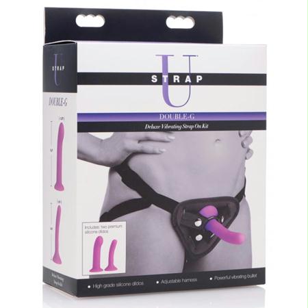 Strap U Double G Deluxe Vibrating Strap-On Kit