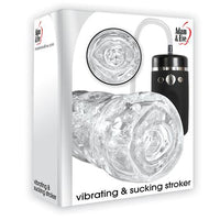Adam & Eve Vibrating Vacuum Stroker W-Remote Clear