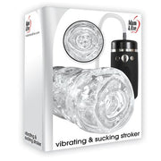 Adam & Eve Vibrating Vacuum Stroker W-Remote Clear