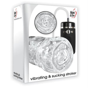 Adam & Eve Vibrating Vacuum Stroker W-Remote Clear