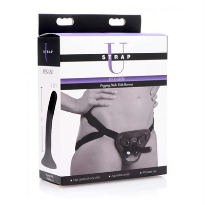 Strap U Pegged Pegging Dildo With Harness