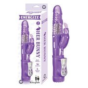 Energize Her Bunny 2 Rechargeable Dual Motors 36 Function 6 Rotation Modes Purple