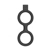 ElectroShock E-Stim Cock Ring with Ballstrap - Black
