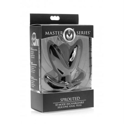 Master Series Sprouted 10X Silicone Vibrating Anchor Anal Plug