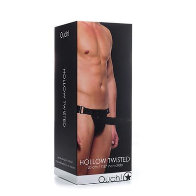 Ouch! Hollow Twisted Strap On - Black