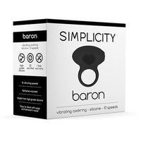 Simplicity BARON vibrating cockring - Black