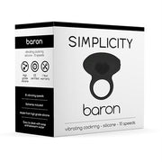 Simplicity BARON vibrating cockring - Black