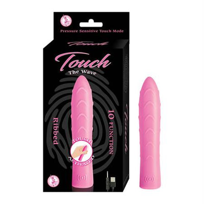 Touch The Wave  Pressure Sensitive 10 Function Rechargeable Waterproof Pink