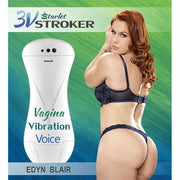 3v Talking and Vibrating Starlet Stroker Edyn Blair
