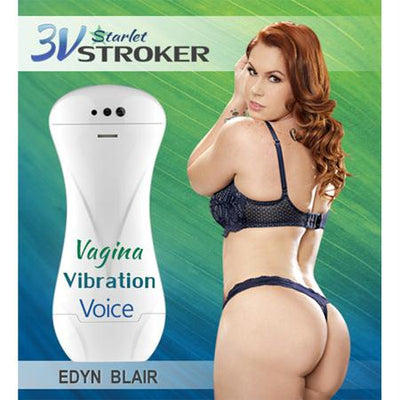 3v Talking and Vibrating Starlet Stroker Edyn Blair