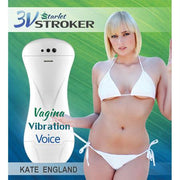 3v Talking and Vibrating Starlet Stroker Kate England