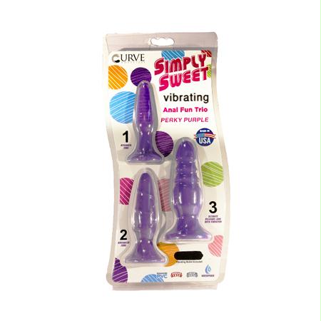 Simply Sweet Vibrating Anal Trio Blue