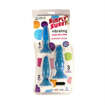 Simply Sweet Vibrating Anal Trio Purple